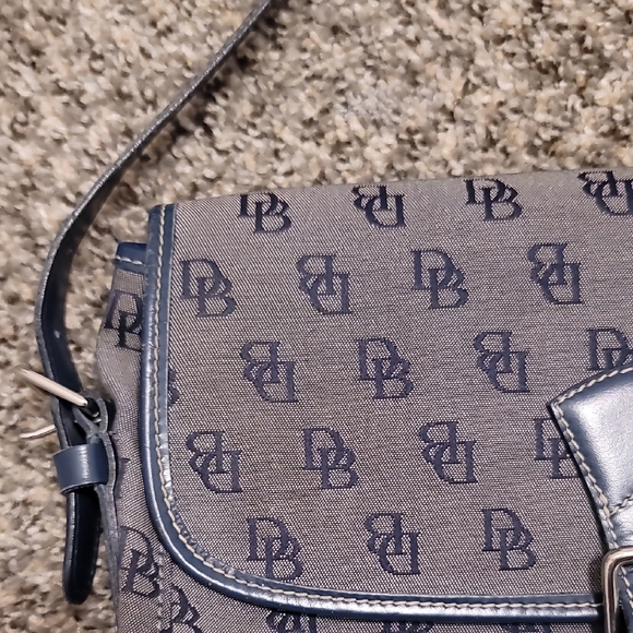 Dooney & Bourke Blue and Gray Logo Shoulder Bag+Wallet Set - Picture 10 of 12
